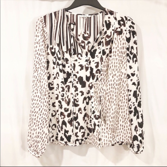 CAbi Tops - CAbi Animal Print Blouse #590 Size Small